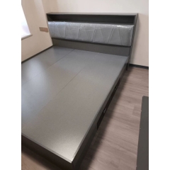 Giường Ngủ Có Ngăn Kéo Lưu Trữ Đầu Giường Bọc Nệm Sang Trọng 1m8x2m Yapi-568