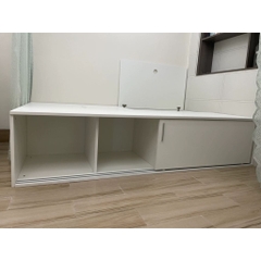 Giường Ngủ Kèm Tủ Lưu Trữ Cánh Lùa Hiện Đại 1m6x2m Yapi-573