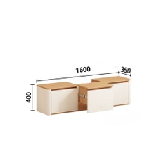 Combo Phòng Khách Bo Cong Góc Hiện Đại Cho Phòng Khách 180x35x40cm Yapi-931