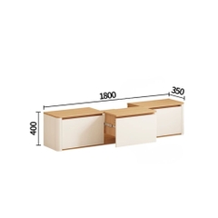Combo Phòng Khách Bo Cong Góc Hiện Đại Cho Phòng Khách 180x35x40cm Yapi-931