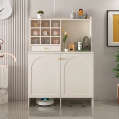 Tủ Để Đồ Đa Năng Tích Hợp Khoang Chứa Robot Hút Bụi 140x45x168cm Yapi-191