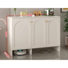 Tủ Để Đồ Đa Năng Tích Hợp Khoang Chứa Robot Hút Bụi 140x45x168cm Yapi-191
