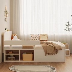 Giường Ngủ Ngăn Kéo Kèm Vách Ngăn Đa Năng Cho Bé 1m2x2m Yapi-566