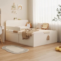 Giường Ngủ Ngăn Kéo Kèm Vách Ngăn Đa Năng Cho Bé 1m2x2m Yapi-566