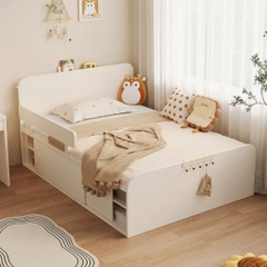 Giường Ngủ Ngăn Kéo Kèm Vách Ngăn Đa Năng Cho Bé 1m2x2m Yapi-566