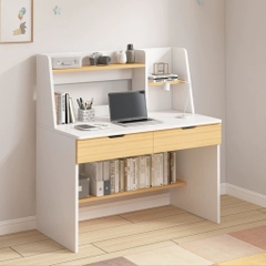 Combo Bàn Học Kèm Kệ Giá Sách Và Tủ Đồ Đa Năng 120x55x125cm Yapi-441