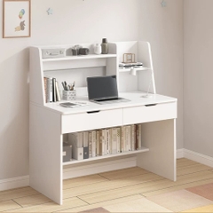 Combo Bàn Học Kèm Kệ Giá Sách Và Tủ Đồ Đa Năng 120x55x125cm Yapi-441