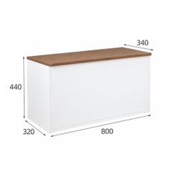 Ghế Đôn Ngồi Mang Giày Tích Hợp Kệ Giày Tủ Lưu Trữ 160x32x44cm Yapi-345