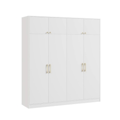Tủ Quần Áo Gỗ MDF 4 Cánh Mở Hiện Đại Chia Nhiều Ngăn 200x55x220cm Yapi-243