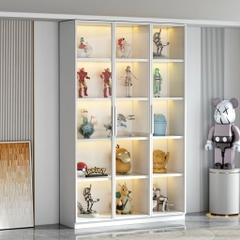 Tủ Trưng Bày Mô Hình Cánh Kính Cao Cấp-Nội Thất Phòng Khách 200x40x200cm Yapi-TK009