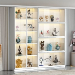 Tủ Trưng Bày Mô Hình Cánh Kính Cao Cấp-Nội Thất Phòng Khách 200x40x200cm Yapi-TK009