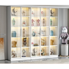 Tủ Trưng Bày Mô Hình Cánh Kính Cao Cấp-Nội Thất Phòng Khách 200x40x200cm Yapi-TK009