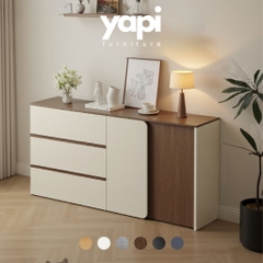 Tủ Để Đồ Kết Hợp Trang Trí Cánh Bo Cong Có Ngăn Kéo Yapi-117