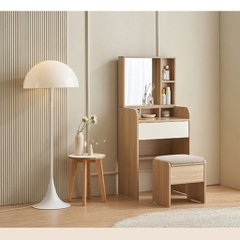 Bàn Trang Điểm Kèm Ghế Và Gương Lớn, Nhỏ Gọn 60x70x137cm Yapi-805