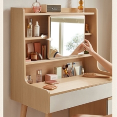 Bàn Trang Điểm Kèm Gương Nhiều Ngăn Lưu Trữ Tiện Lợi 104x44x130cm Yapi-806