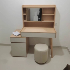 Bàn Trang Điểm Kèm Gương Nhiều Ngăn Lưu Trữ Tiện Lợi 104x44x130cm Yapi-806