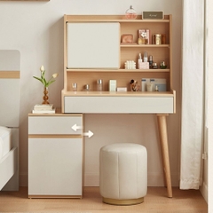 Bàn Trang Điểm Kèm Gương Nhiều Ngăn Lưu Trữ Tiện Lợi 104x44x130cm Yapi-806