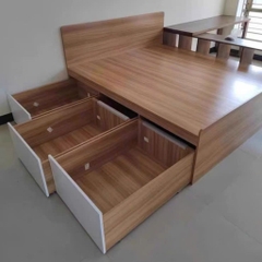 Giường Ngủ Tối Giản Có Ngăn Kéo Lưu Trữ Tiện Dụng 180x200cm Yapi-540