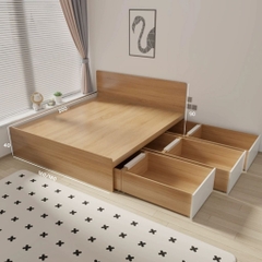 Giường Ngủ Tối Giản Có Ngăn Kéo Lưu Trữ Tiện Dụng 180x200cm Yapi-540