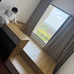 Combo Phòng Ngủ Thông Minh Tích Hợp Bàn Làm Việc Và Tủ Lưu Trữ Và Kệ Sách 160x200cm Yapi-CBPN004