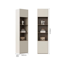 Combo Tủ Quần Áo Kèm Tab Đầu Giường Hiện Đại Gỗ MDF 280x58x240cm Yapi-254