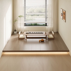 Giường Bệt Tatami, Bục Gỗ Hiện Đại Có LED Kiểu Nhật, Giường Cho Homestay 240x180x10cm Yapi-544