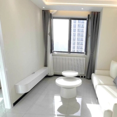 Kệ Tivi Treo Tường Hiện Đại Bo Góc Có Đèn LED, Nội Thất Phòng Khách 200x35x28cm Yapi-919