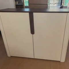 Tủ Trang Trí Phòng Khách Góc Bo Tròn Phong Cách Hiện Đại Tối Giản 198x40x90cm Yapi-121