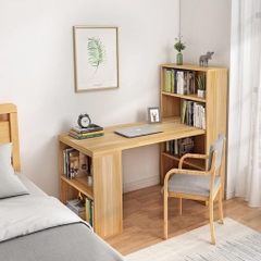 Bàn Học Kèm Giá Sách, Bàn Làm Việc Gỗ Thiết Kế Thông Minh Tiện Dụng GHC 4608