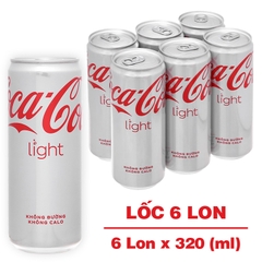Nước ngọt Coca Cola Light 320ml (Không đường)