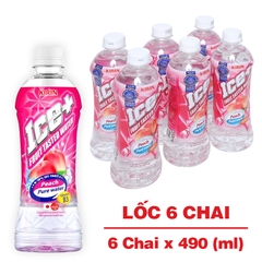 Nước vị trái cây Ice+ vị đào 490ml
