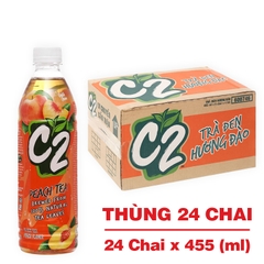 Trà đen C2 hương đào 455ml