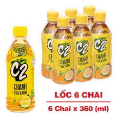 Trà xanh C2 hương chanh 360ml