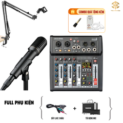 Combo Livestream Italian Stage 2MIX4 Pro+ Micro 5600 (Dây live 3 màu)