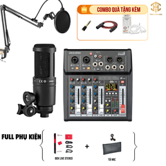 Combo Livestream Italian Stage 2MIX4 Pro+ Micro AT2020 (Boxlive 378)