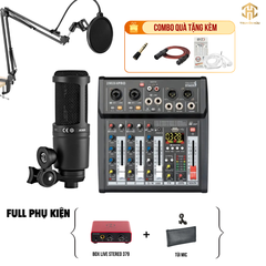 Combo Livestream Italian Stage 2MIX4 Pro+ Micro AT2020 (Boxlive 379)