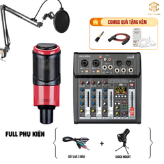 Combo Livestream Italian Stage 2MIX4 Pro+ Micro K320 (Dây live 3 màu)