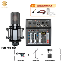 Combo Livestream Italian Stage 2MIX4 Pro+ Micro K850 (Dây live 3 màu)