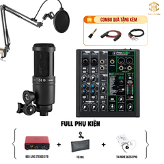 Combo Livestream MACKIE PROFX 6V3 + Micro AT2020 (Boxlive 379)