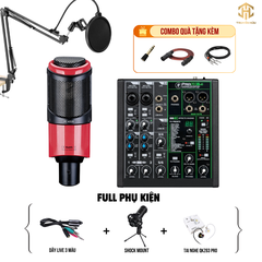 Combo Livestream MACKIE PROFX 6V3 + Micro K320 (Dây live 3 màu)