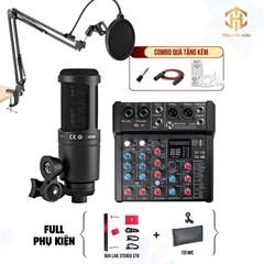 Combo Livestream Mixer AMX06 + Micro AT 2020 (Boxlive 378)