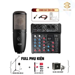 Combo Livestream Mixer AMX06 + Micro  P420 (Boxlive 378)