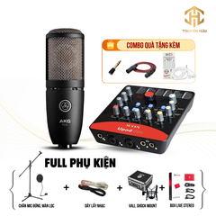 Combo Livestream Soundcard ICON + AKG P220 (Box Live)