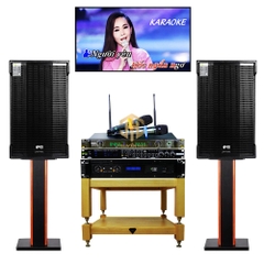 Bộ Dàn Karaoke Gia Đình TH01 KIWI AUDIO Loa LK12+ Đẩy KA5000 +Vang Cơ Lai Số VK3000+Micro A3 plus