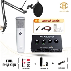 Combo Livestream Soundcard M-TRACK DUO + Micro AKG PX-1 (Boxlive 378)