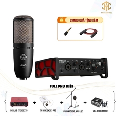 Combo Livestream TASCAM US 2X2 HR + Micro P220 (Boxlive 379)