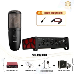 Combo Livestream TASCAM US 2X2 HR + Micro P420 (Boxlive 379)
