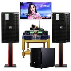 Bộ Dàn Karaoke TH02 Loa LK12 Plus +Đẩy Kiwi KA5500 +Vang Số Dk1000+Micro A6 Pro + Sub SW 12