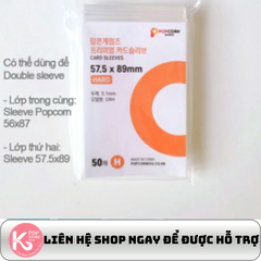 Sleeve Popcorn loại dày bảo vệ thẻ 50 cái