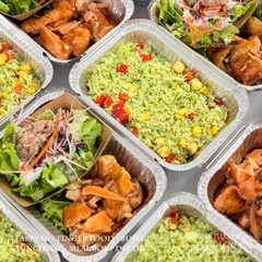 Set Lunch Blithe - Cơm chiên ngọc bích, gà sốt nấm/ Jade Fried Rice with Chicken in Mushroom Sauce